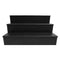 Wooden Liquor Shelves - 3 Tier - Black