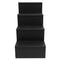 MixMaster™ 4 Tier Incremental Wooden Liquor Bottle Shelf Displays - Black