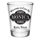 CUSTOMIZABLE Clear Shot Glass - Casa De - 1.75oz