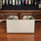 Wooden Bar Napkin & Straw Caddy - Earl Grey