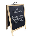 Sidewalk Chalkboard A-Frame Signboard – Double Sided