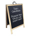 Sidewalk Chalkboard A-Frame Signboard – Double Sided