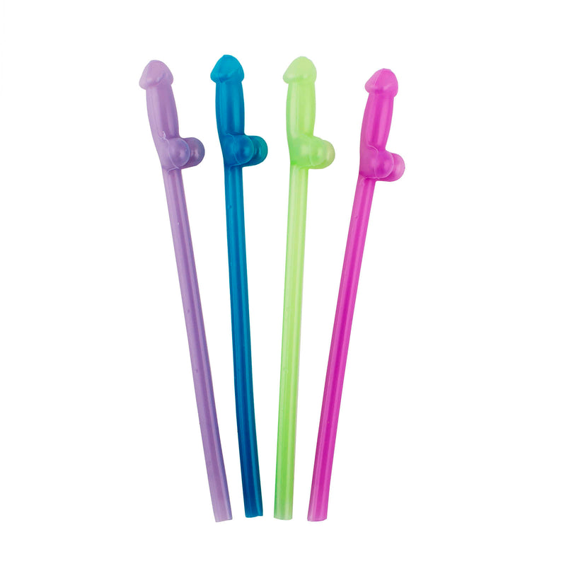 Glow in the Dark Naughty Straws - 8 pack