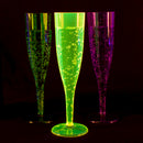 12 count - 1 Piece Neon Pack of Champagne Glasses - 5oz