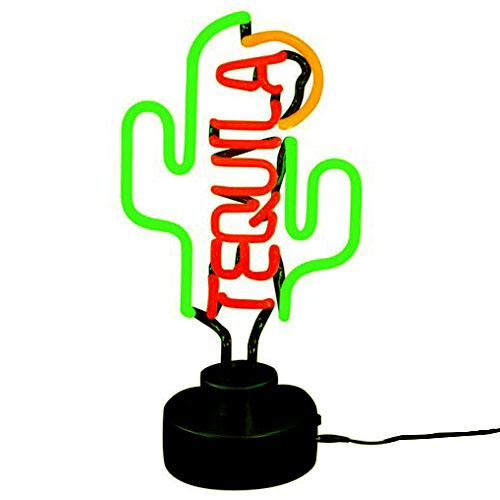 Tequila Cactus Neon Sculpture