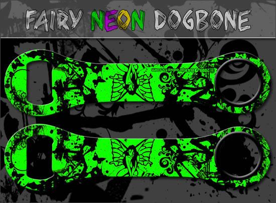 Neon Tribal Fairy Dog Bone Bottle Opener