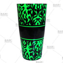 Neon Green Swirls Cocktail Shaker Tin