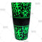 Neon Green Swirls Cocktail Shaker Tin