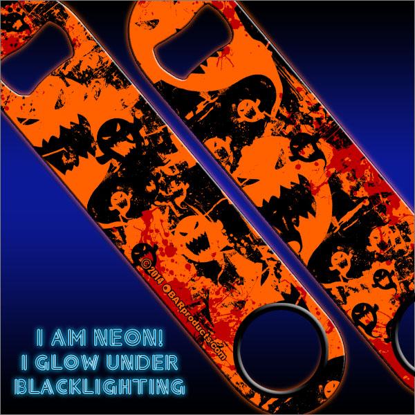 Kolorcoat™ Bottle Opener - Ghosts - NEON Orange