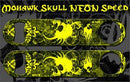 Speed Bottle Opener / Bar Key - Mohawk Skulls - Yellow