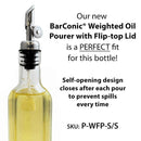 BarConic® Antique Oil - Vinegar - Square Glass Bottle - 16 ounce