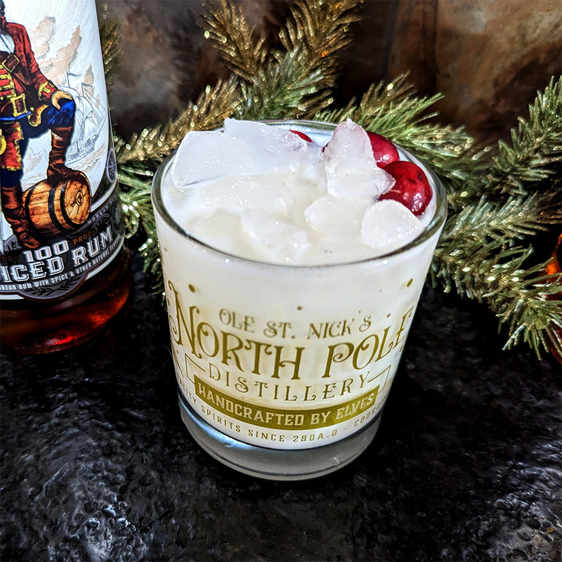 North Pole Distillery Christmas Cocktail Glass - 10 ounce