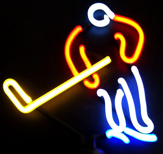 Hockey NEON Sculpture