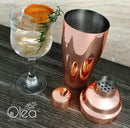 Olea™ 3-Piece Cocktail Shaker Deluxe - Copper Plated - 24 ounce