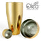 Olea™ 3-Piece Cocktail Shaker Deluxe - Gold Plated - 24 ounce