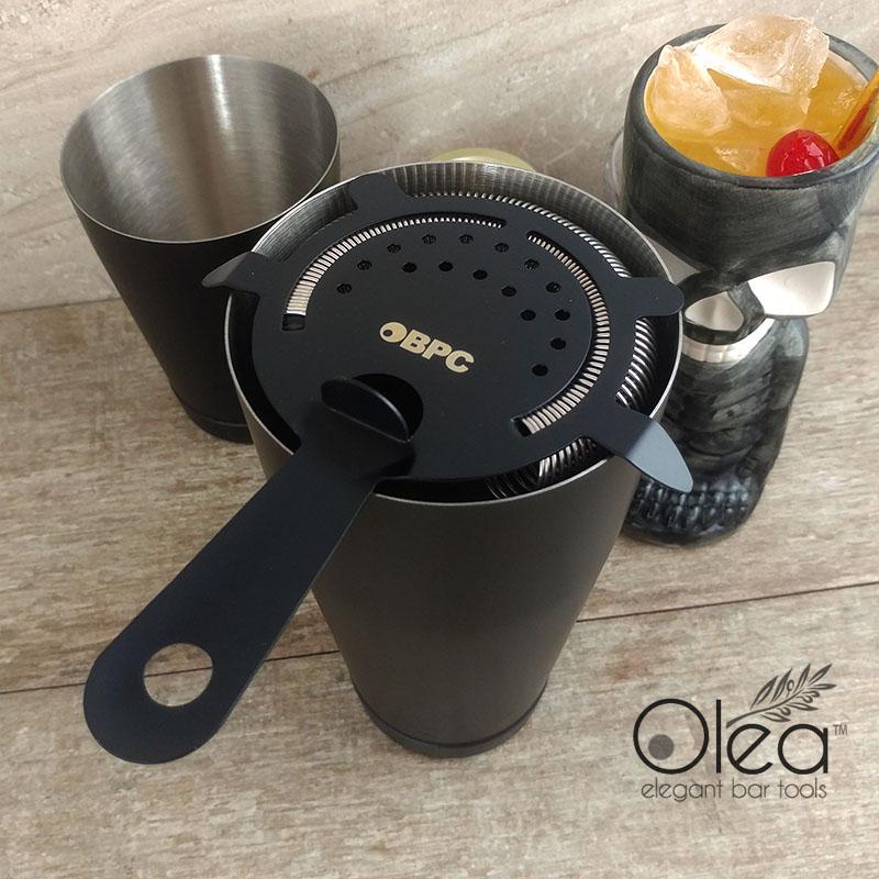 Olea™ Cocktail Strainer - 4 Prong - Matte Black