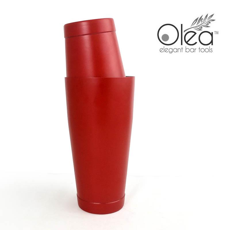 Olea™ Cocktail Shaker - Metallic Red NEON - 28oz Weighted 