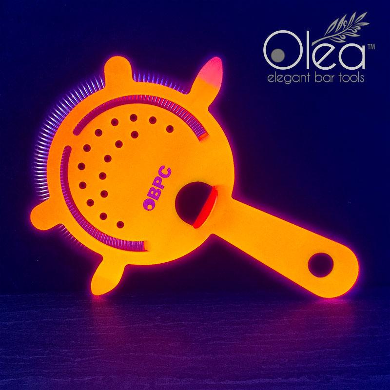 Olea™ Cocktail Strainer - 4 Prong - Metallic NEON Red