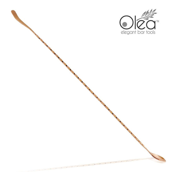 Olea™ Copper Plated Bar Spoon - Bent Tip - 50cm Length