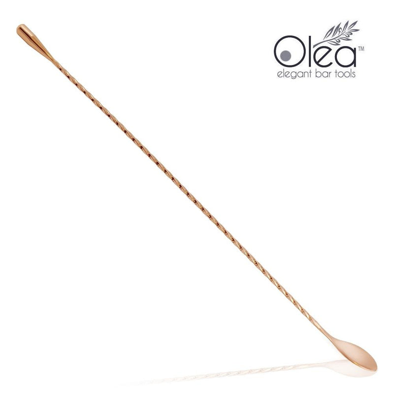 Olea™ Copper Plated Bar Spoon - Weighted Tip - 40cm Length