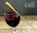 Olea™ Gold Plated Bar Spoon - Bent Tip - 30cm Length