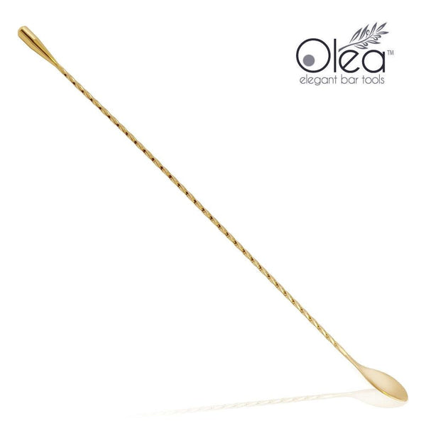 Olea™ Gold Plated Bar Spoon - Weighted Tip - 40cm Length