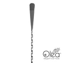 Olea™ Gunmetal Plated Bar Spoon - Bent Tip - 30cm Length