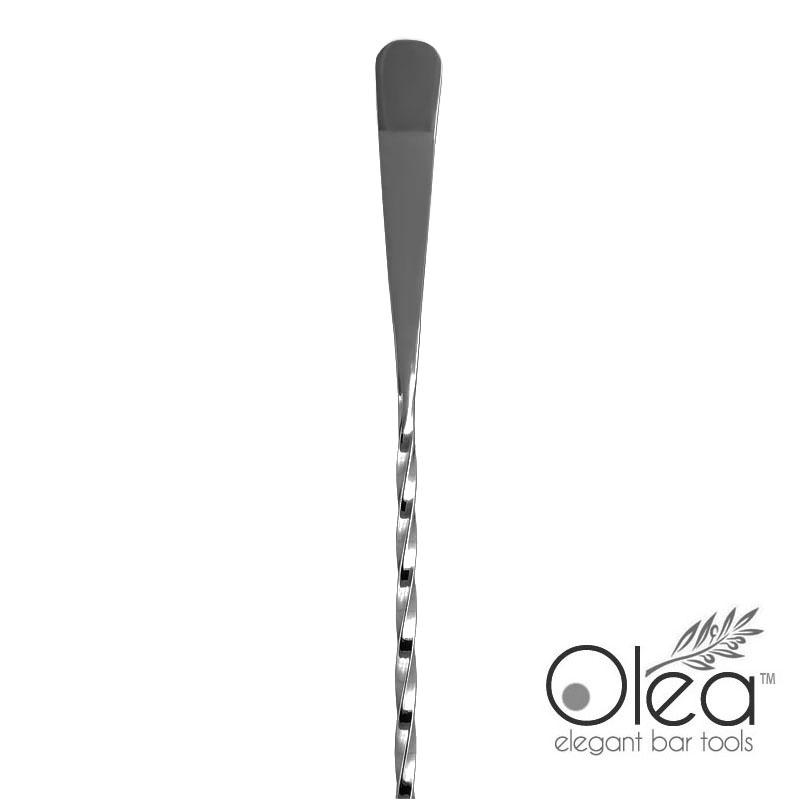 Olea™ Gunmetal Plated Bar Spoon - Bent Tip - 50cm Length