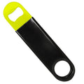 Black Vinylworks™ Coated On Neon Yellow Bottle Opener