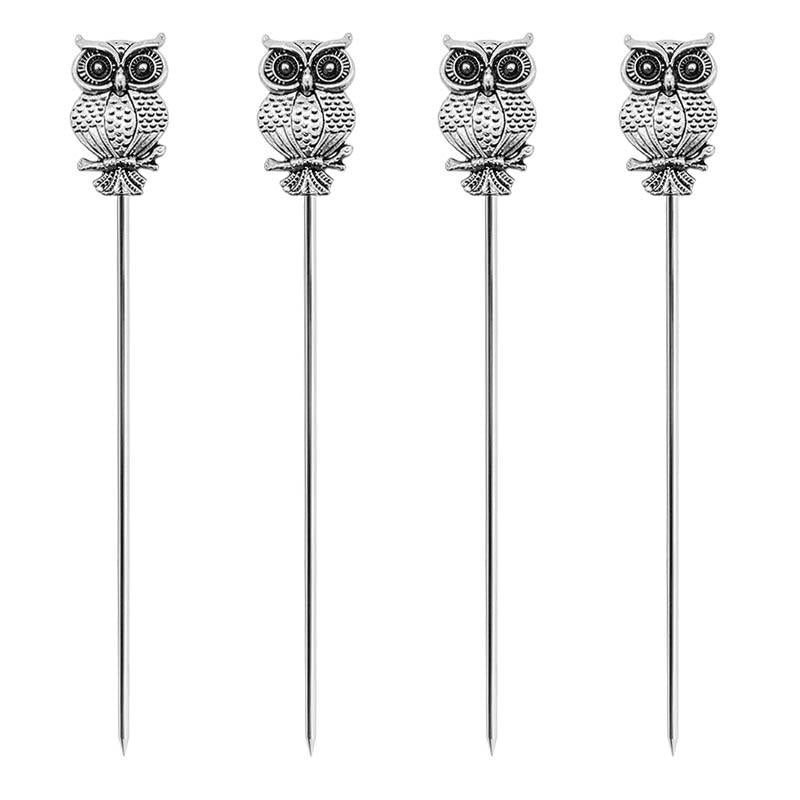 BarConic® Owl Cocktail Picks - 4 Pack