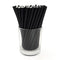 BarConic® Biodegradable Solid Black Paper Sip Straws - 5 3/4" - 100 Pack