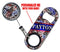 CUSTOMIZABLE Mini Bottle Opener with Retractable Reel - Patriotic Cheetah