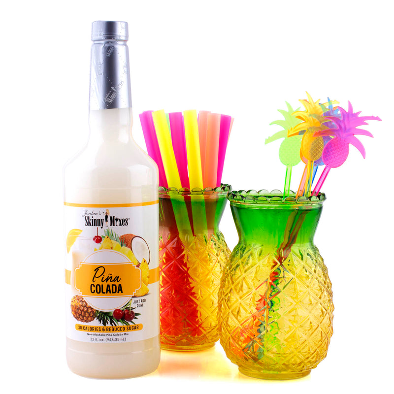 Pineapple Tiki Drinkware Gift Set