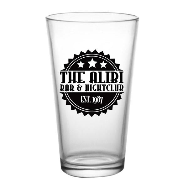 CUSTOMIZABLE Pint / Mixing Glass - Badge - 16oz