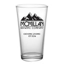 CUSTOMIZABLE - 16oz Pint / Mixing Glass - Mountain