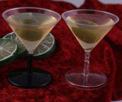 Mini Plastic martini shot glasses