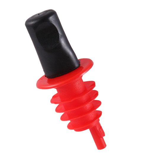 Plastic w/ Dust Cap Liquor Pourers - Packs of 12 - Color Options