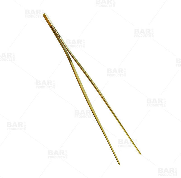 Olea™ Gold Plated Long Garnish Tongs