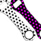 Kolorcoat™ Dog Bone Bottle Opener - Polka Dot - PINK / BLACK / WHITE