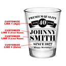 CUSTOMIZABLE Clear Shot Glass - Premium Quality - 1.75oz