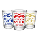 CUSTOMIZABLE Clear Shot Glass - Premium Quality - 1.75oz