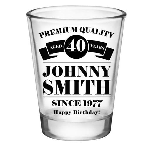 CUSTOMIZABLE Clear Shot Glass - Premium Quality - 1.75oz