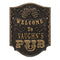 CUSTOMIZABLE Cast Aluminum Plaque - Pub "Welcome" Design