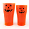 Neon Orange Polycarbonate Cup - Classic Jack O'Lantern - 2 Sizes Available