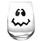 Halloween Jack O'Lantern Stemless Wine Glasses