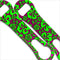 Kolorcoat V-Rod Bottle Opener - Pink and Green Hawaiian