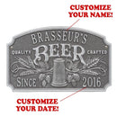 CUSTOMIZABLE Cast Aluminum Plaque - "Arch" Quality Crafted Beer