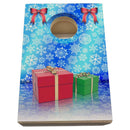 Quarter Master - Tabletop Cornhole Game with Quarters - Snowflakes and Gifts