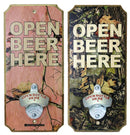 CAMO - Wall Mounted Wood Plaque Bottle Openers