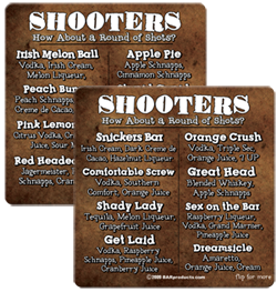 Coasters - Shooter Recipes 